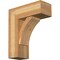 Ekena Millwork Thorton Block Rough Sawn Bracket w/ Offset Brace, Western Red Cedar, 8"W x 20"D x 24"H BKT0806X20X24THR05RWR - alternate 1